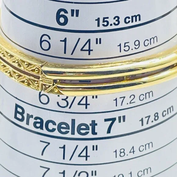 MONET Double Layer Panel Bracelet Gold Tone Classic Career Cosplay LARP READ - Picture 4 of 7